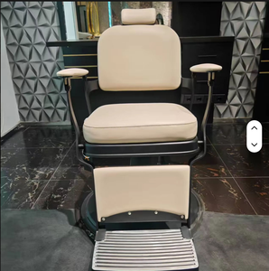 Sillón de Barbería con Bomba Hidráulica Resistente, Ergonómico, Ajustable, Reclinable y Giratorio, en Cuero PU - Product Image 1