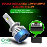 Ampoule Super lumineuse GL66 H11 25000lm ampoule led système d'éclairage automatique de voiture lumière led 55w