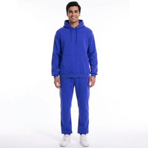Conjunto de Sudadera y Pantalón Deportivo Personalizado de Algodón Pesado Ecológico con Estampado Animal y Lavado Ácido 2 en 1 para Invierno, Unisex - Product Image 1