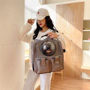 Small Luxury Pet Carrier <b>Backpack</b> for Dogs and <b>Cats</b> Foldable Animal Pattern Cage for Outdoor Travel - Product Image 2