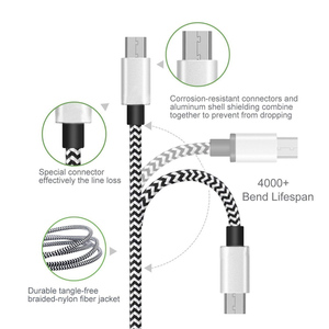 Nylon Cho Cáp Điện Thoại Sạc Chất Lượng Cao USB Dòng Dữ Liệu 3A Sạc Nhanh Cáp USB Sạc Cho Sạc Điện Thoại - Product Image 5