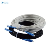 Kabel Drop Fiber Optik 1 Core 2 Core 4 Core G657A2 Kabel Drop FTTH Kabel Drop Fiber Optik