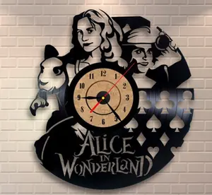 Horloge murale décorative de 12 pouces, disque vinyle CD LP personnalisé fantaisie pour la décoration de la pièce