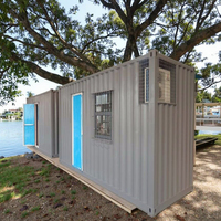 Maison conteneur préfabriquée avec 1 an de garantie en acier et panneau sandwich au design moderne pour villas, bureaux ou saunas