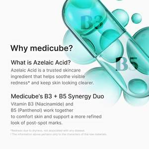 Sérum à l'acide azélaïque Medicube 10, 30 ml, traitement de l'acné du visage, sérum apaisant et clarifiant pour les peaux grasses - Product Image 4