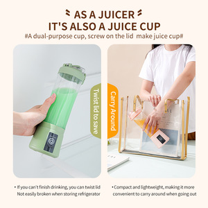 Mini-presse-agrumes portable intelligent sans fil 6 lames 1500 mAh pour fruits et agrumes, idéal pour la maison - Vente en gros - Product Image 4