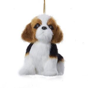 Figurines d'animaux artificielles personnalisées, <span class=keywords><strong>mini</strong></span>-jouets de Noël, ensemble de jouets pour animaux de compagnie, modèle de chiot en fourrure, peluche, ornements de <span class=keywords><strong>chien</strong></span>, décoration de la maison - Product Image 5