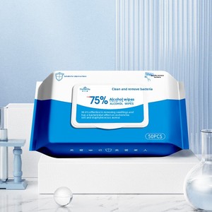 Toallitas Desinfectantes Húmedas American Poetry, 75% de <span class=keywords><strong>Alcohol</strong></span>, Sin Perfume, No Tejidas, Médicas, 50 Unidades por Paquete, Limpieza Higiénica Sin Enjuague - Product Image 2