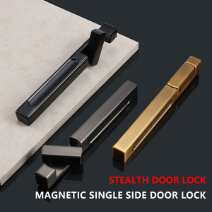 Hiện đại trong nhà phòng ngủ một mặt hợp kim kẽm dài cực khóa cửa vô hình nền cửa xử lý - Product Image 5