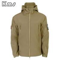 KMS personnalisé vente en gros en plein air respirant coupe-vent imperméable Softshell Parka Combat hommes veste tactique Chaqueta tactique