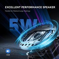 Tenveo M5BEX Daisy-Chain Konferenzlautsprecher mit Touchscreen, Wireless/BT/USB, 5W Lautsprecher, 8000mAh, 4 Mikrofone, 6 Meter Audiosystem