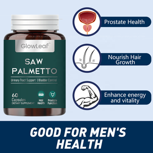 Cápsulas GlowLeaf Saw Palmetto para la Salud de la Próstata en Hombres Adultos - Product Image 3