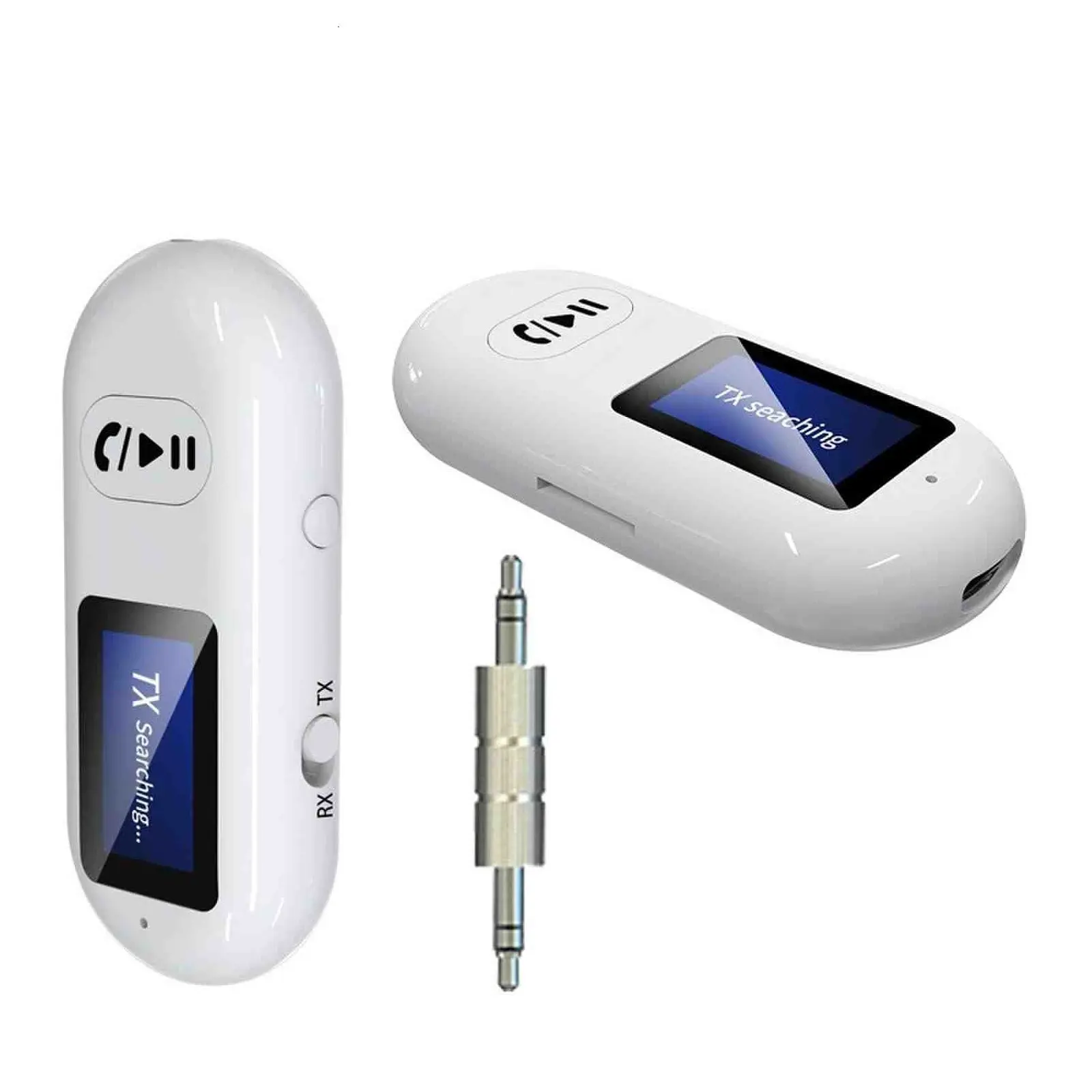 Gr05 Stereo Music Mini Bt5.1 Car Kit Aux 3.5mm Jack Bluetooth Handsfree Receiver Transmitter 2 In 1 Adapter