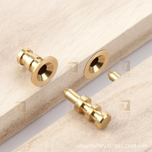 Connecteur télescopique à ressort en cuivre Kinnet pour support de panneau de table en bois - Product Image 5