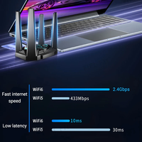 External Plug and Play 2402Mbps USB 3.0 B T5.2 High Speed Wireless AX3000 New WiFi 6 Network Card