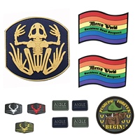 Étiquette en silicone avec logo 3D personnalisé, badge en caoutchouc souple, pour jeans, sacs et vêtements, 50 pièces