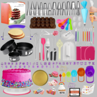 Kit de pâtisserie super économique avec 700 poches à douille, supports à gâteaux, douilles et plateaux tournants - Plastique durable et écologique pour la pâtisserie à domicile