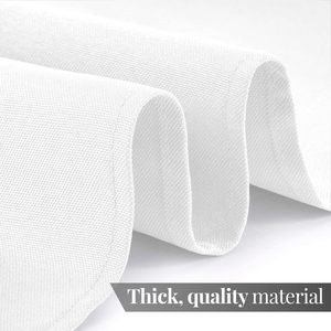 <span class=keywords><strong>Mantel</strong></span> de Poliéster Liso Resistente y Lavable de 60 x 126 Pulgadas, <span class=keywords><strong>Mantel</strong></span> <span class=keywords><strong>Rectangular</strong></span> Blanco <span class=keywords><strong>para</strong></span> <span class=keywords><strong>Mesa</strong></span> de 8 Pies, Bodas y Fiestas - Product Image 3
