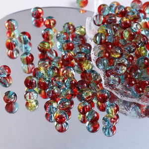 100 Piezas de Cuentas de Vidrio Craquelado de 10 mm, Cuentas Redondas de Cristal para Manualidades, Cuentas Sueltas para Hacer Joyas - Product Image 2