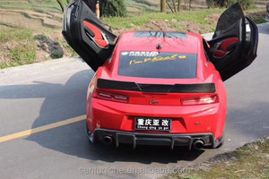 ชุดแต่งคาร์บอนไฟเบอร์ ZNDR สำหรับ Camaro ปี 2016-2019 ประกอบด้วย สปอยเลอร์หน้า ดิฟฟิวเซอร์หลัง สปอยเลอร์หลังคา และสเกิร์ตข้าง - Product Image 4