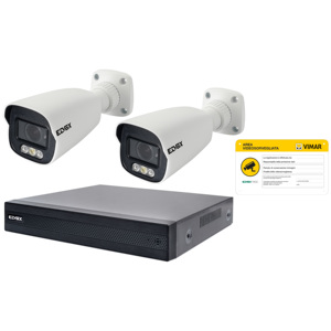 Kit de caméra IP Edvax 8CH PoE 4MP Système de surveillance extérieur couleur - Product Image 1