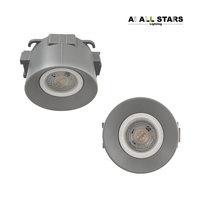 Lampu Plafon Modern Terbuka Bentuk Lingkaran ABS GU10 Downlight Lampu Plafon Indoor untuk Plafon Stretch  Housing Lampu Plafon GU10