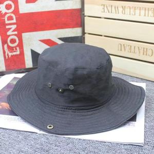 Sombrero de Pescador de Lona de Algodón con Ala Ancha, Unisex, para Verano, Protección Solar al Aire Libre - Product Image 1