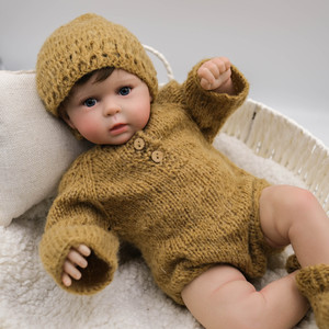 Muñeca Reborn Realista <span class=keywords><strong>de</strong></span> 50 cm (20'') con Cuerpo <span class=keywords><strong>de</strong></span> Silicona y Vinilo, Piel Pintada en 3D, Muñecas Bebé Reborn Realistas para Niñas - Product Image 4