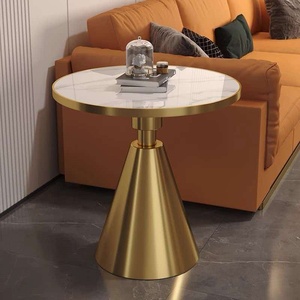 Hot Selling Metal Frame Round Cafe <b>Table</b> Modern Coffee <b>Table</b> Side <b>Table</b> for Living Room - Product Image 2