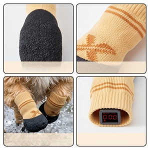 Chaussettes imperméables <span class=keywords><strong>pour</strong></span> chiens <span class=keywords><strong>de</strong></span> petite race, toutes saisons, protège-pattes anti-salissures, douces et confortables <span class=keywords><strong>pour</strong></span> la marche quotidienne en extérieur - Product Image 4