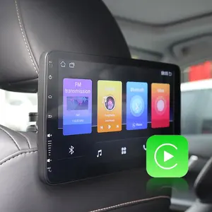 Hisound 10.1 ''carplay Android auti taşınabilir taksi reklam baş dayama monitörü araba baş dayama monitörü