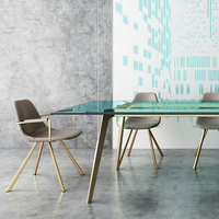 Chaise de salle à manger pour usage domestique, canapé de loisirs avec dossier, chaise de restaurant/hôtel de luxe nordique, chaise moderne en fer forgé et cuir, style minimaliste.
