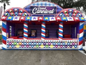 Jeux de stand de fête foraine en PVC commercial, centre de jeux de fête foraine ou stand de concession gonflable en plein air - Product Image 4
