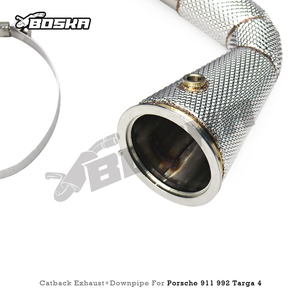 Tubos de Escape Catback Personalizados para Porsche 911 991.2 GT2 RS 3.8T 2018-2019 Boska Racing, Tubo de Escape de Titanio con Silenciador - Product Image 5