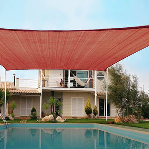<span class=keywords><strong>5x6m</strong></span> Car Park Sun Red Shade Sails Sun Shadow Sail 100% HDPE Sun Shade Sail Uv - Product Image 6
