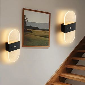 โคมไฟติดผนังแบบแม่เหล็ก LED รุ่นใหม่ ตรวจจับการเคลื่อนไหวของร่างกาย ไม่ต้องเดินสายไฟ สำหรับห้องนอนและห้องนั่งเล่น - Product Image 3