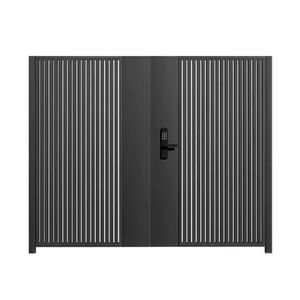 Thông Minh Có Thể Thu Vào Nhôm Hàng Rào Cổng Cho Sân Biệt Thự Khách Sạn Tự Động Đu Mở Phong Cách Đu Chào Đón Cao Cổng Cho Bán - Product Image 3