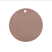 Tapis de pot rond en silicone multifonctionnel de 14.5cm Accessoires de cuisine antidérapants Tapis et tampons résistants à la chaleur
