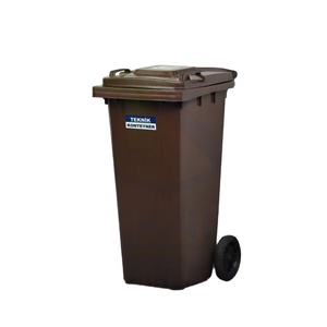 ถังขยะพลาสติกขนาด120ลิตรสีน้ำตาลผู้ผลิตตุรกี - Product Image 1