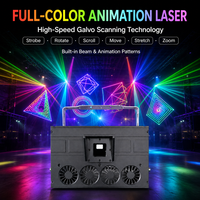 30W RGB Laser-Projektor IP65 Outdoor Vollfarbige Animations-Bühnenbeleuchtung 35Kpps DMX ILDA für Landmark-Werbeshows