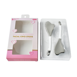 Herramienta de Masaje Ocular Refrescante, Palitos Criogénicos para el Cuidado de la Piel, Globos de Hielo Faciales de Acero Inoxidable 304 para Masaje Facial con Rodillo Frío - Product Image 1
