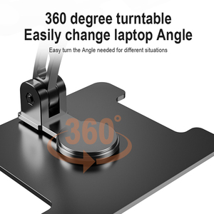 <span class=keywords><strong>CHICON</strong></span> CHTS08 Soporte para tableta de aleación de aluminio de 6-12,9 pulgadas Soporte giratorio para teléfono celular de escritorio de 360 grados Compatible con iPhone iPad Pro - Product Image 3