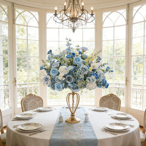 Grandes roses artificielles en soie DKB, hortensias, pivoines, centres de table pour mariage, décorations de table pour fêtes, boules de fleurs en gros - Product Image 1