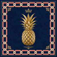 Tapis de Mahjong Personnalisé Série Palm Beach Regency – Imprimé Treillis Tropical Vibrant – Caoutchouc Naturel Durable et Écologique – Protection de Table