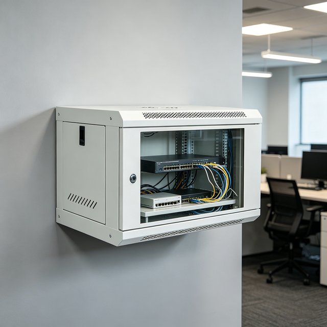 4U 6U 9U 12U 15U White 19'' Wall-Mounted Network Cabinet Server Rack Sheet Metal Assembly Factory Custom Processing