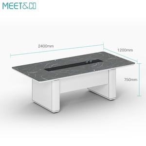 Executive L-Shaped Modern White Wood Office Furniture <b>Adjustable</b> Corner Gaming <b>Table</b> for Home Computer Gaming - Product Image 3