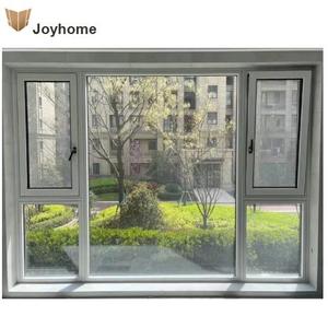 Durable Thermal Insulation Casement <strong>Window</strong> Swing Open PVC Tinted Glass for Home Courtyard Export Standard Packing - Product Image 1