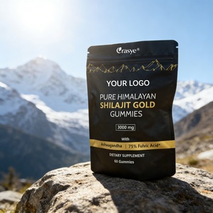 OEM Özel Etiketli Altın Şilajit Himalaya Jelibonları Yetişkinler İçin Doğal - Fulvik Asit Mineral Zengin Formülü Enerji ve Bağışıklık Sistemi Sağlığı İçin - Product Image 1