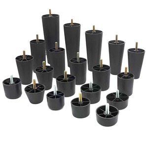 Plastic Furniture <b>Leg</b> 50x30mm Black With Screw Heavy Duty <b>Sofa</b> Table Use - Product Image 5