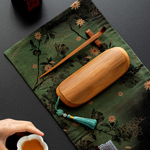 Natural Bamboo <b>Tea</b> <b>Set</b> Oval Shape Six Gentlemen <b>Tea</b> Ceremony Accessories For Kung Fu <b>Tea</b> - Product Image 4
